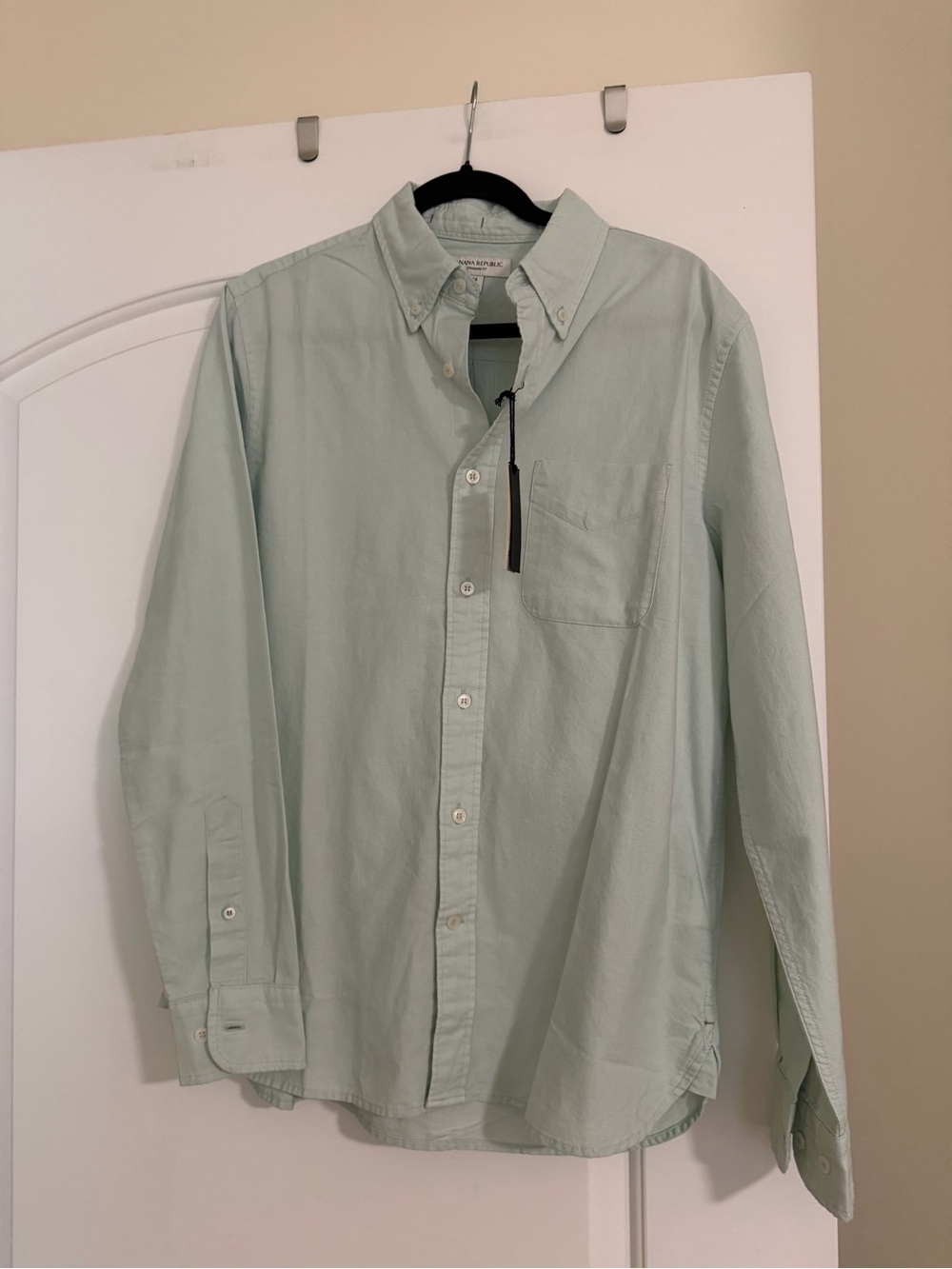 Banana Republic Light Mint Green Button-Down Shirt